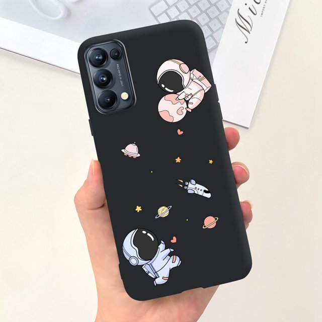 For OPPO Reno5 Pro 5G 4G Reno5 Phone Case Reno 5 5Pro CPH2201 CPH2145 Cute Cat Cartoon Candy Color Soft Silicone TPU Back Cover 61 Reno5 5G