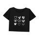 thumbnail image 3 of Ropa corta para mujer, camiseta corta suave y elegante para el trabajo, la playa y el camping M, 3 of 7