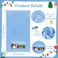 thumbnail image 6 of Funny Christmas Snowman Hand Towels for Bathroom Kitchen- 100% Cotton Soft Absorbent Winter Holiday Bath Towels Cute Decor - Fun Novelty Christmas Xmas Secret Santa Gifts for Women Mom -Set of 2,Blue, 6 of 7