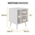 thumbnail image 2 of RestRite AMZWW15531WHNSTD Wyatt Low Profile Bedroom Nightstand, 2 of 5