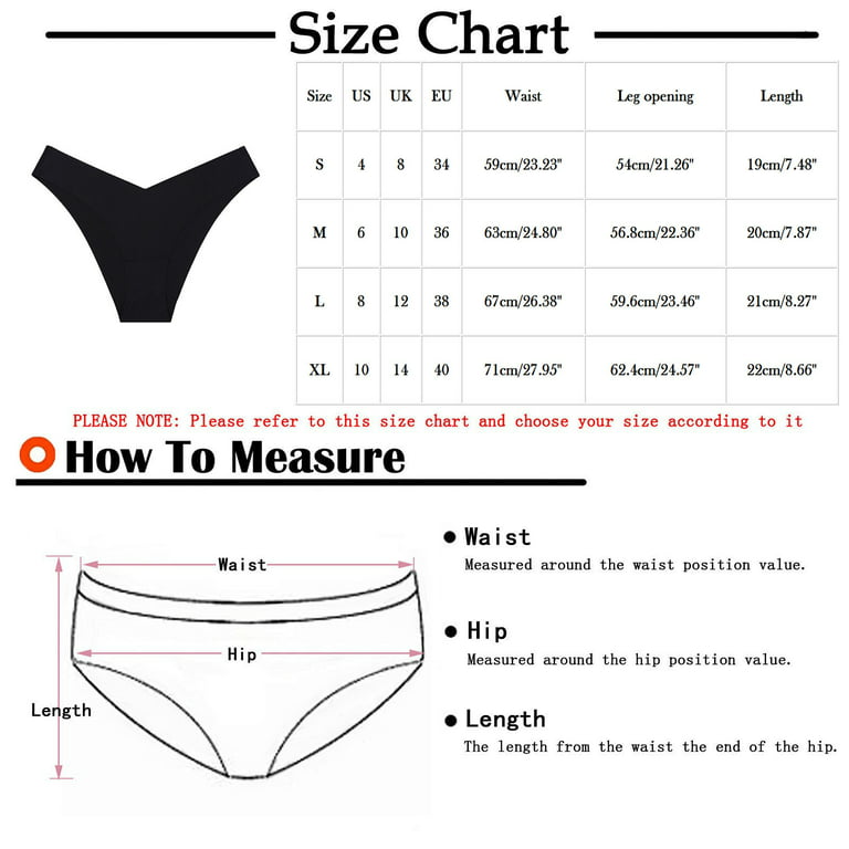 US Size Large Size Mid Waist Panties For Women Underwear