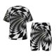 thumbnail image 1 of Balery 3D Vortex Illusion Conjunto de Pijama Infantil de Manga Corta con Estampado – Ropa de Dormir de Algodón Suave-Medium, 1 of 6