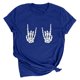 thumbnail image 1 of Tops Para Mujer Blusa Casual Elegante Camisas Para Hombre Retro Mueca Estampado Suelto de Manga Corta Jersey Camiseta de Fondo Odeerbi ODB170287, 1 of 6