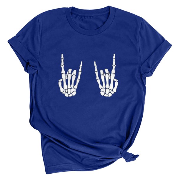 Tops Para Mujer Blusa Casual Elegante Camisas Para Hombre Retro Mueca Estampado Suelto de Manga Corta Jersey Camiseta de Fondo Odeerbi ODB170287
