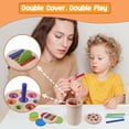 thumbnail image 3 of Montessori Toys for 1 2 3 4 5 6 Year Old Toddlers, Wooden Toddler Educational Toys Color Sorting Preschool Learning Activities, Fine Motor Skills Sensory Toys for 3-5 Girl Boy Birthday Gifts, 3 of 8