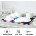 thumbnail image 7 of FREEAMG Unicorn Galaxy Dish Drying Mat for Kitchen Counter, Ultra Absorbent Reversible Microfiber Dishes Drying Rack Pad Heat-resistant Mats 18x24in, 7 of 7