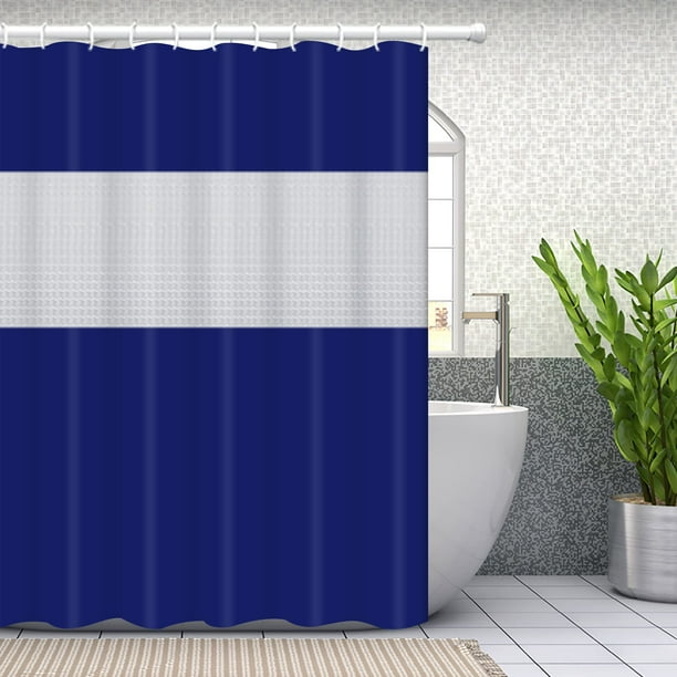 JUPA Place Waterproof Bohemian PEVA Plastic Spliced Shower Curtain
