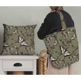 thumbnail image 5 of Soimoi Green polyester Crepe Fabric Flower & Butterfly Printed Fabric 1 Yard 42 Inch Wide, 5 of 5