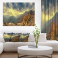 thumbnail image 1 of Caucasus Mountains Yellow Panorama - Landscape Artwork Canvas, 1 of 3