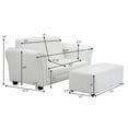thumbnail image 7 of Infans White Kids Sofa Armrest Chair Couch Lounge Children Birthday Gift w/ Ottoman, 7 of 7