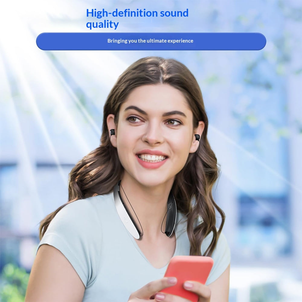 Stereo Bluetooth Earphones SX-991 Foldable Universal Sports Music Wireless Neck Hanging Headsets Noise Reduction Call Function Voice Control