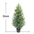 thumbnail image 2 of 35inch Artificial Olive Tree Set of 2 - Lifelike Indoor/Outdoor Décor, 2 of 5