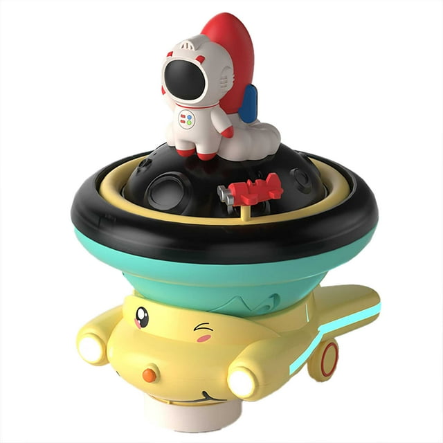 Capkytoy Space Adventure Bath Toy with Flying Saucer, Rocket