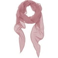 thumbnail image 1 of INSPIRAR CHIC Mujeres Bufandas Grandes Lisas, Chal de Gasa de Rombo Sólido para Hombres y Mujeres 175x50cm/68.9x19.7 pulgadas (LxW) Rosa, 1 of 6