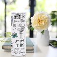 thumbnail image 4 of Inspirational Gifts for Women Floral Butterfly Straight Skinny 20 oz Tumbler Encouragement Gifts for Mom Friend Self Love Water Bottle Coffee Mug Insulated Tumblers Thermal Cup for Sports Travel, 4 of 6
