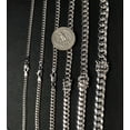thumbnail image 3 of 10k Real White Gold Miami Cuban Link Chain Necklace,3mm-9.4mm 10K White Gold, Man Gold Chain,Ladies Gold Chain, White Miami Cuban (Width:6mm; Necklace length:24;), 3 of 7