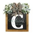 thumbnail image 2 of Personalized Wooden Last Name Wreath - Custom Front Door Hanging Plaque with Alphabet Letters A-Z, Year-Round Decorative Sign for Home Entryway, 2 of 9