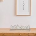 thumbnail image 3 of White Village Table Top Decor With Wood Base, 3 of 3