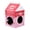 Pink, variant on Oodles Multicolored Milk Carton Corrugated Cardboard Indoor Cat House & Condo with Scratching Pad, O/S