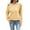 Yellow, variant on European Autumn Women's Fashion T-Shirt Elegant Casual Loose Fit Solid Color Strapless Long Sleeve Top