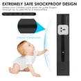 thumbnail image 2 of KKmoon Removable Electrical Outlet Track System Surface Mounted Power Track System Movable Wall Outlet Extender, 2 of 8