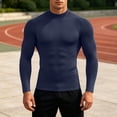 thumbnail image 2 of SUYIDA Men's Ice Silk Mesh Zip Top, Long Sleeve Breathable Athletic Tee, Quick Dry Comfortable Fit Shirt, 2 of 6