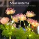 thumbnail image 5 of Clearance!2 piezas 5 Luces solares LED luces rosas luces de jardín impermeables al aire libre atmósfera festiva luces decorativas luces insertadas, 5 of 7