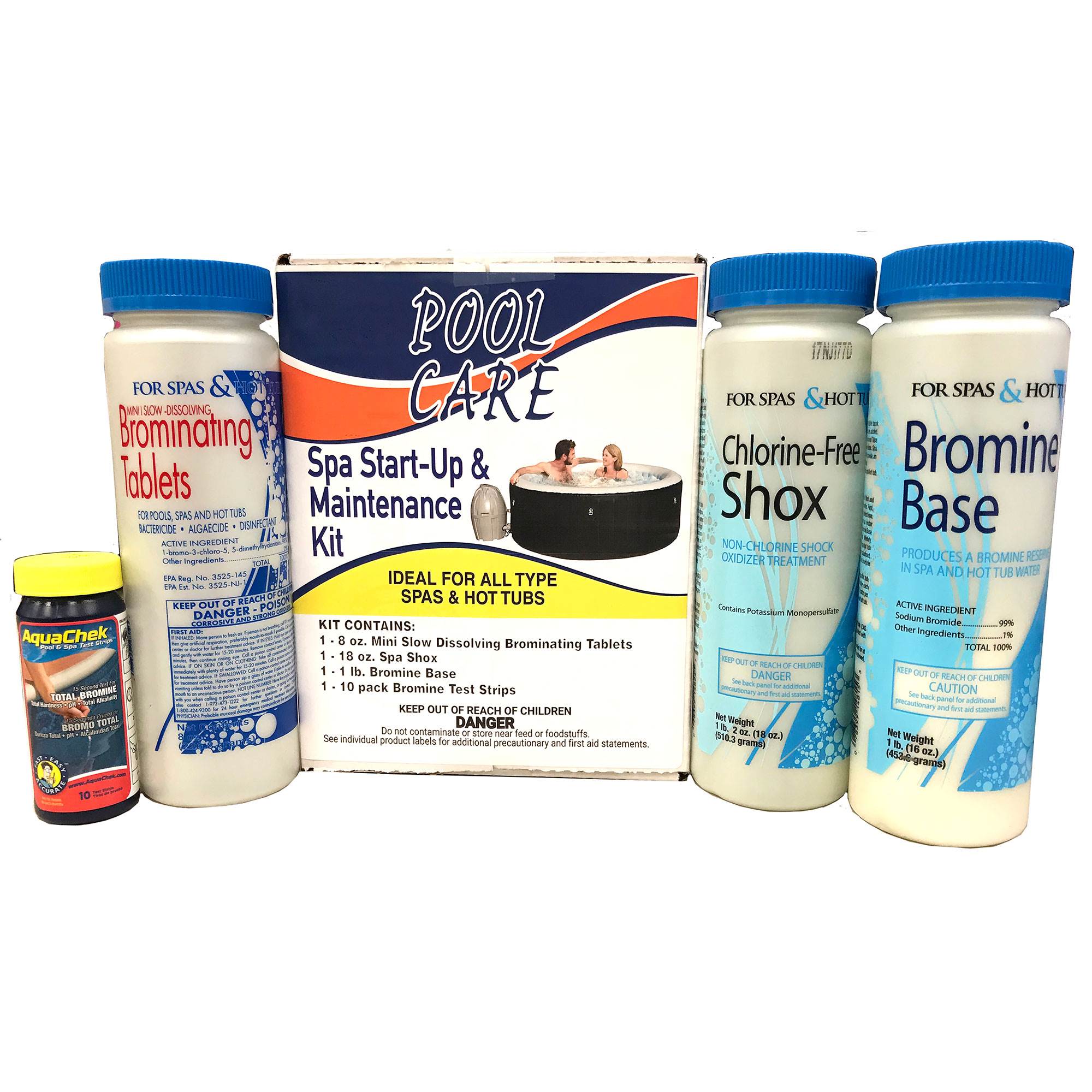 Pool Care 14888 Spa Hot Tub Chemical Start Up Home Maintenance Kit with