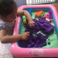 thumbnail image 3 of Flmtop Funny Kid Square Inflatable Elevated Large Sandbox Tray Castle Stacking Play Toy, 3 of 10