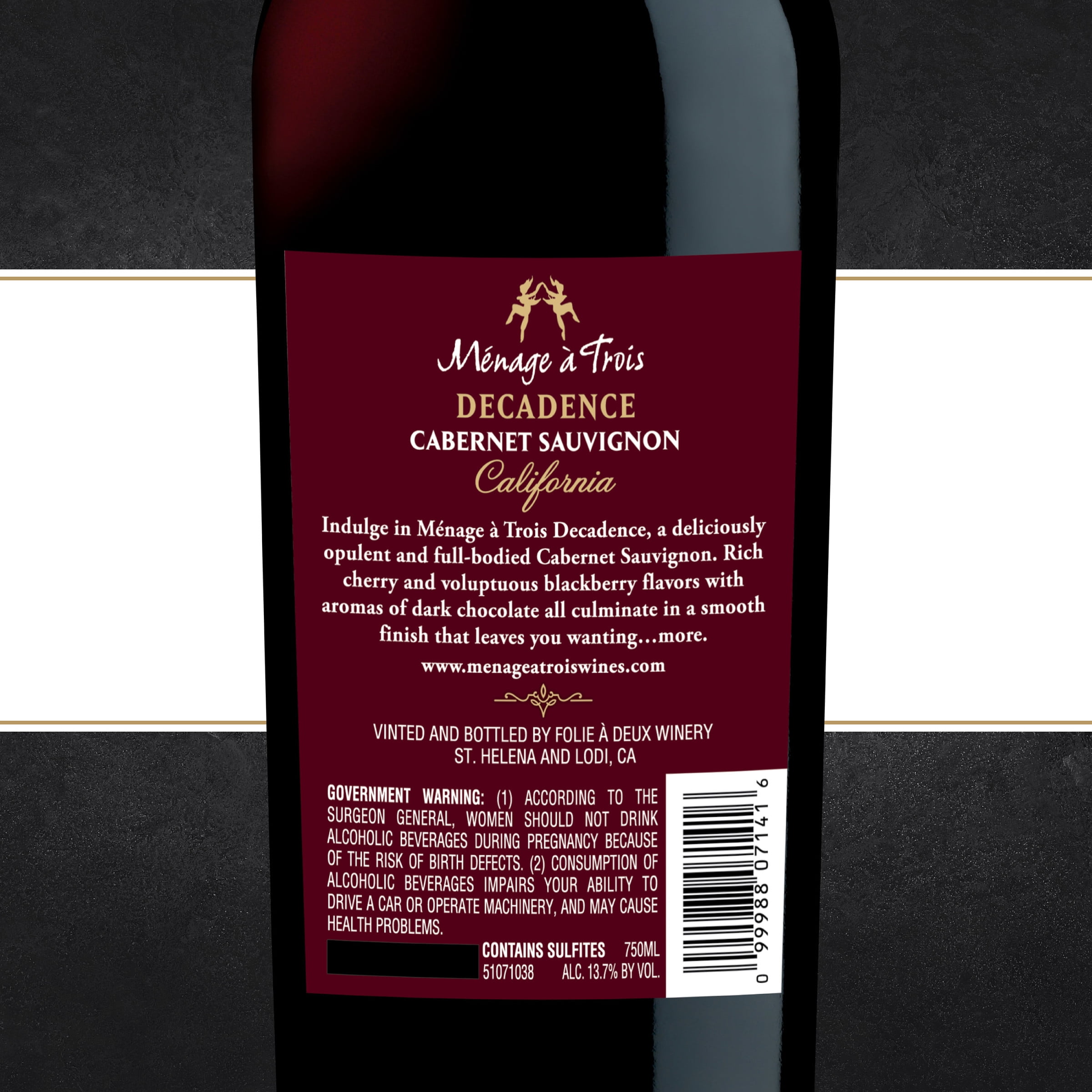 Menage a trois cabernet sauvignon deals