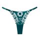thumbnail image 1 of Tangas de malla con bordado floral, bragas con aros y bloques de color cautivadores, lencería y ropa interior femenina, 1 of 5