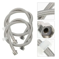 Soimiss washer water hose 2pcs silver for washing machine connection 31.9*9.4*8.7in