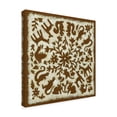 thumbnail image 2 of Trademark Fine Art 'Folk Story in Brown' Canvas Art by Chariklia Zarris, 2 of 4