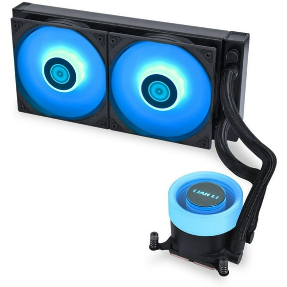 Lian-Li Galahad II Lite 240mm RGB All-in-One CPU Liquid Cooler, Black