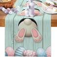 thumbnail image 2 of JJKBVCLO Easter Table Runner Festive Bunny Egg Small Print Easter Decoration Tablecloth Easter Home, 2 of 6