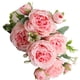 thumbnail image 4 of 3 racimos 5 s rosas persas artificiales boda atado a mano ramo de flores rosas sala de estar decoración del hogar, 4 of 8
