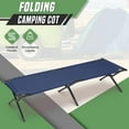thumbnail image 4 of VibrantEcho Folding Camping Cot Bed for Adults, lightweight & Portable Sleeping Bed with Carry Bag, Supports Campers up to 330lbs, Easy to in Stall, Ideal for Hiking, (Navy Blue), 4 of 21