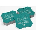 thumbnail image 4 of Inkdotpot Thanks From The New Wedding Bottle Tag Real Silver Foil Favor Bracket Shape Hang Tags Pack Of 50, 4 of 7