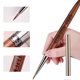 thumbnail image 5 of Pincel para decoración de uñas, espátula Triangular, línea de pintura de dibujo, delineador de bolígrafo, herramientas de manicura francesa de Metal redondo plano degradado, 5 of 5