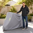 thumbnail image 3 of Heavy Duty Vehicle Protective Shell, Motorcycle Cover Heavy Duty, Motorcycle Covers Waterproof Outdoor Storage, Dirt Bike Cover, 87X43X37 Inch Universal All-Weather Waterproof, 3 of 6