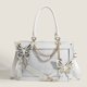 thumbnail image 4 of Bolso de mano Lolita monedero con lazo para mujer cadenas de gran capacidad bolsos de mano de estilo Punk PU, 4 of 6