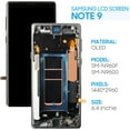 thumbnail image 2 of Screen Replacement for Samsung Galaxy Note 9 SM-N960, SM-N960F, SM-N960U 6.4" OLED LCD Display Touch Digitizer Assembly with Tools(Black with Frame), 2 of 8