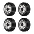 thumbnail image 1 of 4 Pcs Roue d'Imprimante 3D avec Roulement Linéaire 625RS, Roue à Poulie en Plastique pour Imprimante 14D, Noir, 1 of 5