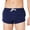 Dark Blue, variant on Men's Quick Dry Swim Trunks, Mesh Lining 3 Pockets Raw Edge Gym Bodybuilding Surf Beach Sports Bathing Shorts,Black,S