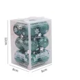 thumbnail image 3 of 12 bolas decorativas navideñas doradas, rojas y verdes para colgar en el árbol de Navidad, adornos colgantes de burbujas para decoración de fiestas navideñas en el hogar, 3 of 5