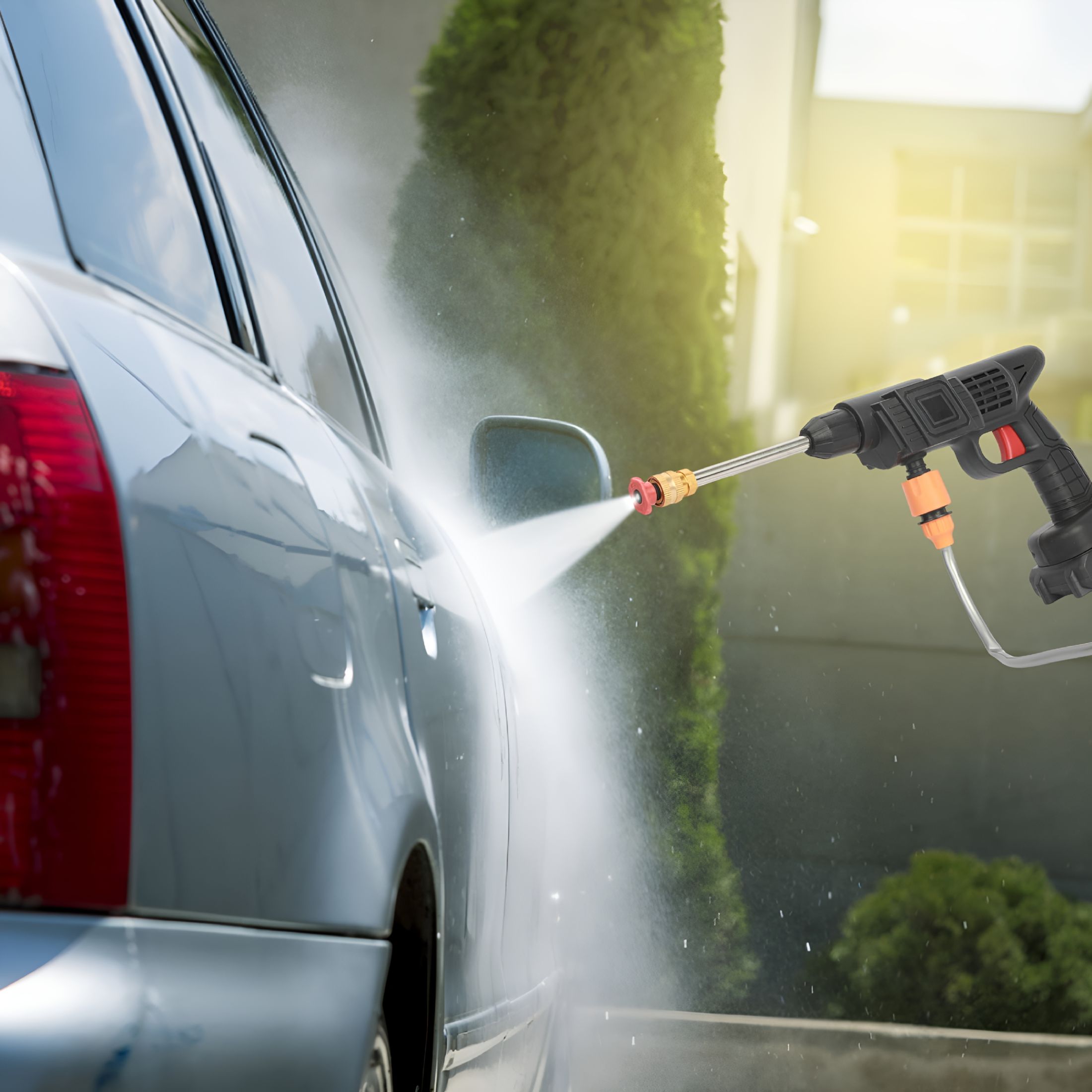 CURYMAY 2026 New Cordless 24V Pressure Washer Kit with Multifunction Nozzle & Copper Motor for Cars and More,Effortless Cleaning Anywhere