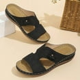 thumbnail image 7 of Summer Casual Flat Slippers H-Strap Breathable Outdoor Walking Sandals Arch Support Comfortable Flat Shoes, 7 of 7