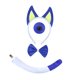 thumbnail image 5 of Conjunto de orejas y cola de perro, disfraz de cachorro de Halloween para espectáculo de baile azul, 5 of 9