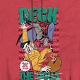 thumbnail image 2 of Batman The Animated Series Christmas Deck The Halls Unisex Adult Pull-Over Heather Hoodie,Red, Medium, 2 of 3