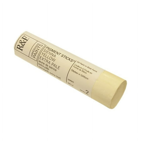 UPC: 0836943003095 | R&F Handmade Paints Pigment Stick  100ml  Sienna Yellow Extra Pale